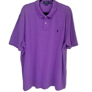 Polo Ralph Lauren Men’s Classic Fit Purple Polo Shirt- Size XXL